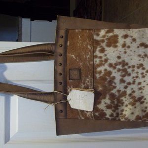 Rancher T full leather cowhide tote bag